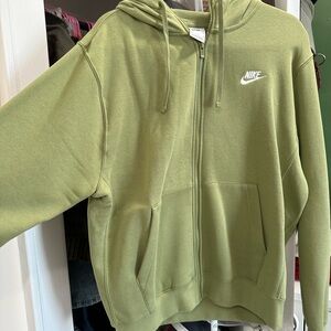 Nike Green Zip-Up Hoodie